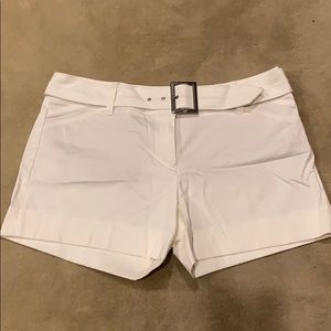 White house black market white shorts size 12